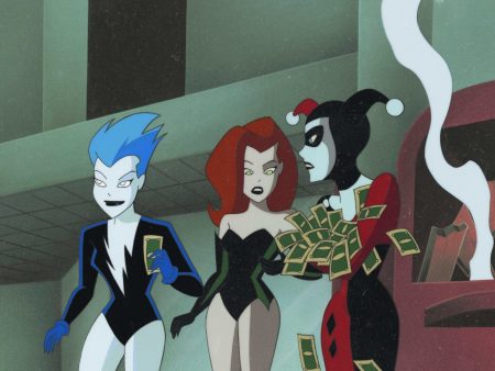 The New Batman Adventures Original Production Cel: Harley, Ivy and Livewire Fashion