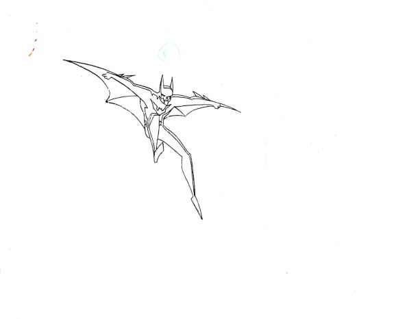 Batman Beyond Original Production Cel With Matching Drawing: Batman Discount