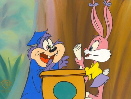 Tiny Toons Original Production Cel: Babs Bunny and Dizzy Devil For Sale