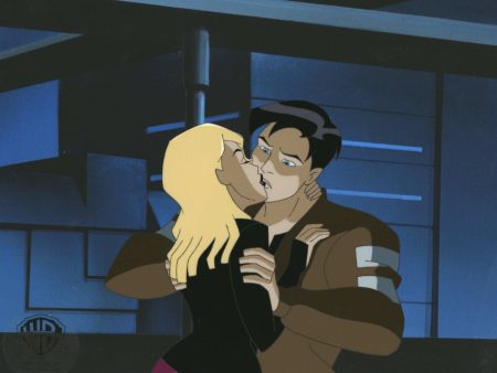 Batman Beyond Original Production Cel with Matching Drawing: Terry McGinnis and Melanie Walker Online Hot Sale