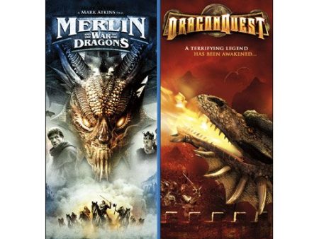 DRAGONQUEST   MERLIN AND THE WAR OF THE DRAGONS (DOUBLE FEATURE) For Cheap