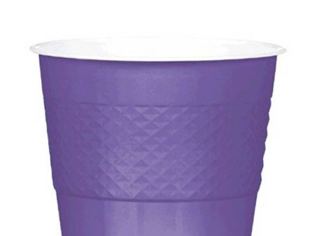 Purple Plastic Cups 9oz, 20pcs Hot on Sale