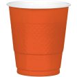 Orange Plastic Cup 12oz, 20pcs Supply