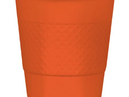 Orange Plastic Cup 12oz, 20pcs Supply