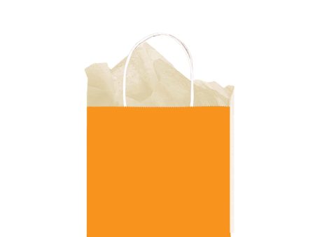 Orange Medium Kraft Bag Sale