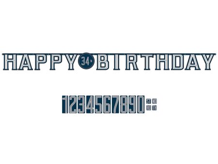 Happy Birthday Man Jumbo Add-An-Age Letter Banner For Cheap