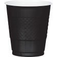 Jet Black Plastic Cups 12oz, 20pcs Discount