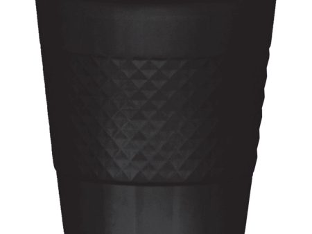 Jet Black Plastic Cups 12oz, 20pcs Discount