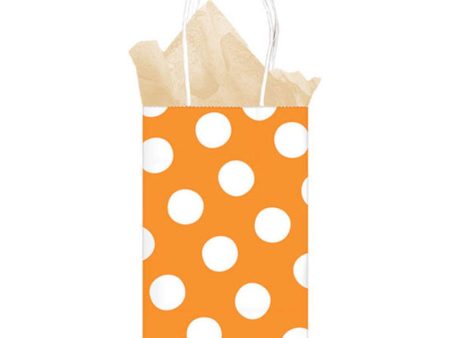 Peel Orange Dots Small Kraft Bag For Discount