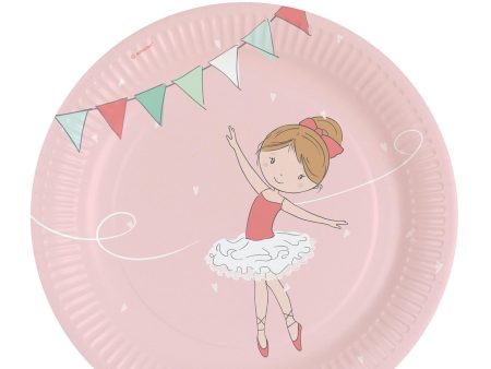 Little Dancer Paper Plates 9in, 8pcs Fashion