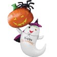 Ghost and Pumpkin Giant Multi-Balloon 71x137cm Sale