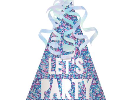 Lets Party Glitter Paper Cone Hat Discount