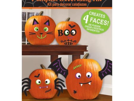 Foam Pumpkin Decorating Kit With Faces 26pcs For Discount