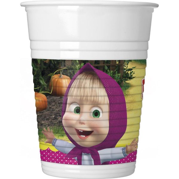 Masha and the Bear Plastic Cups 200ml 8pcs For Cheap