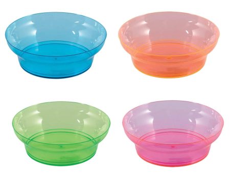 Neon Plastic Bowl Assorted Colors 10oz, 20pcs Cheap