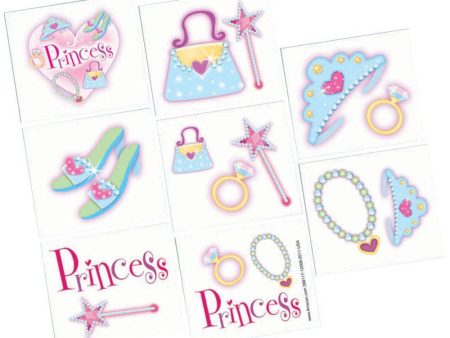 Princess Tattoo Favors 8 Sheets Online now