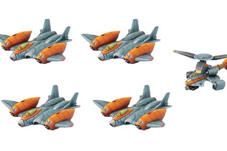 Monsterpocalypse Miniatures Game: Protector GUARD Unit - Strike Fighters & Rocket Chopper Cheap